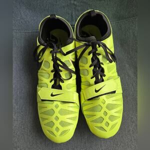 Nike Zoom Celar 4 Track Spikes NWOT Neon Yellow Black Size 13